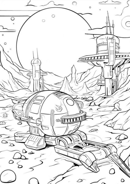 Astronot Boyama Kitabı 2'li Set fırsatları