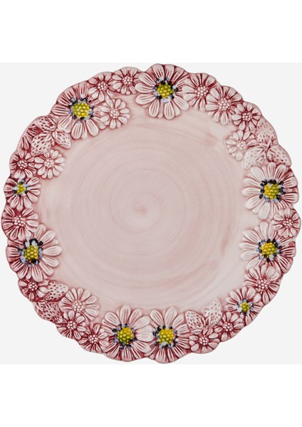 Camomilla Pembe Seramik Kahvaltı Tabağı 22 cm