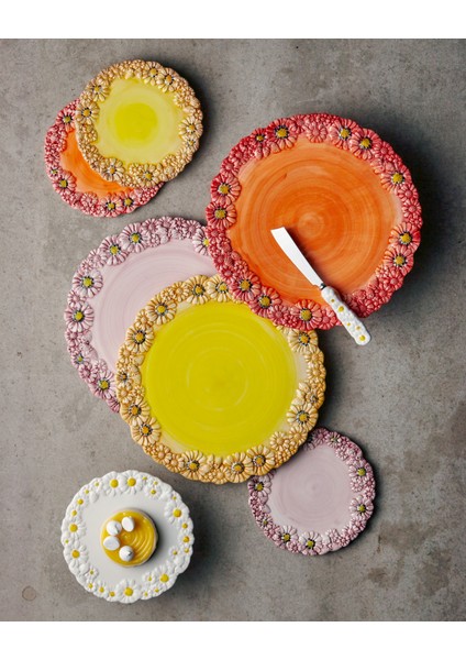 Camomilla Pembe Seramik Kahvaltı Tabağı 22 cm fiyatları