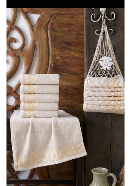 50X90 cm 6 Lı Kutulu %50 Pamuk - %50 Modal Havlu
