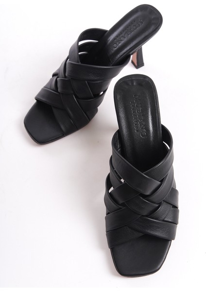 Kadın Deri Terlik Siyah -MCRGN502-S indirimleri