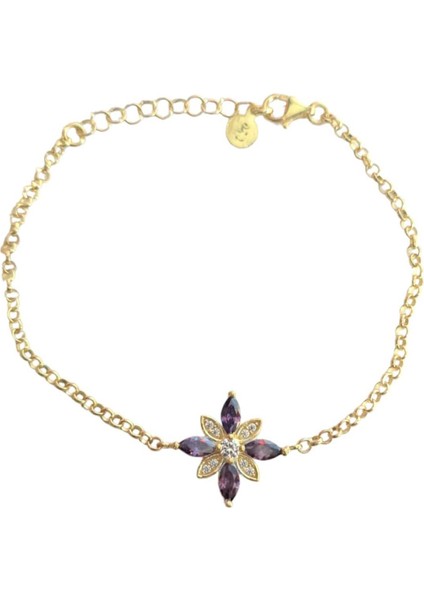 Yaşam Çiçeği Gümüş Bileklik