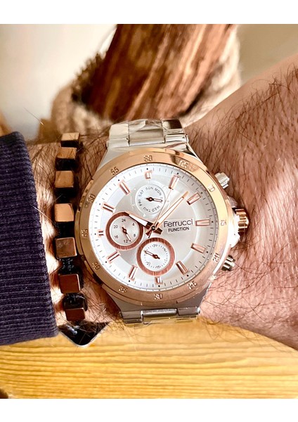 Fonksiyonları Aktif Takvimli Özel Tasarım Erkek Kol Saati+Bileklik fiyatları