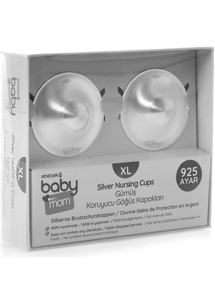 Xl Gümüş Göğüs Ucu Koruyucu Kapak 2'li 925 Ayar fiyatları