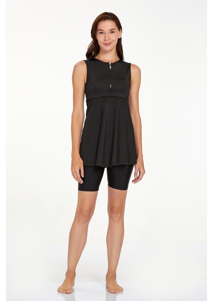 Sıfır Kol Yarı Kapalı Mayo Arlet 3927 Siyah fiyatları