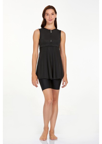 Sıfır Kol Yarı Kapalı Mayo Arlet 3927 Siyah fırsatları