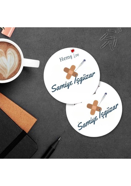 Hemşirelere Özel Mdf Ikili Bardak Altlığı