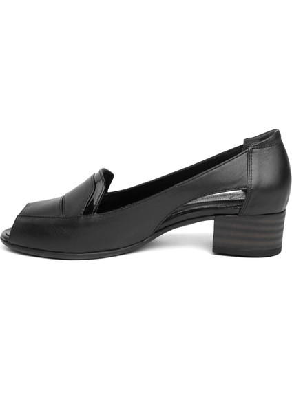 Beety BY01.8402 Kadın Deri Klasik Topuklu Ayakkabı Siyah modelleri