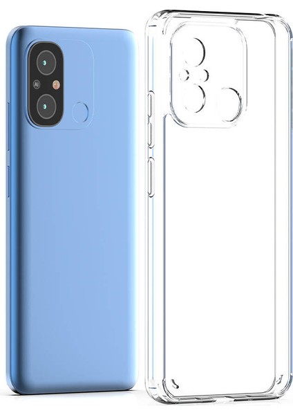 Xiaomi Redmi 12C Kılıf Ultra Korumalı Kamera Korumalı Şeffaf Coss Kapak