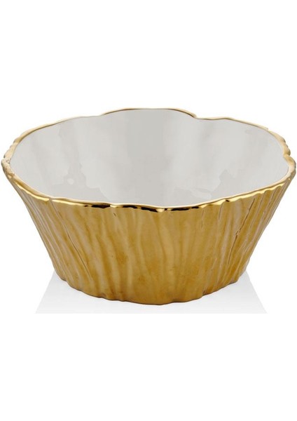 Unformed Beyaz Gold Buyuk Kase 26,5X11 cm