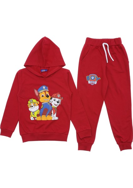 Paw Patrol Baskılı Alt Üst 2li Kapüşonlu Takım