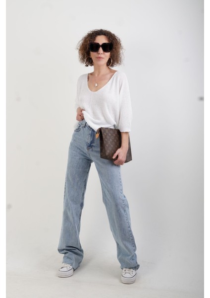 Beyaz Pike Örgü Triko indirimleri