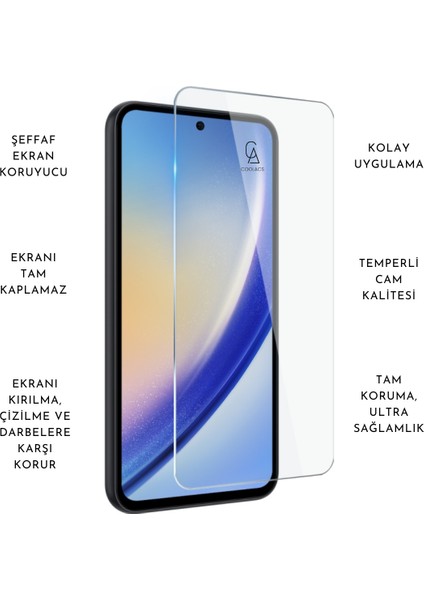 Samsung Galaxy A55 5g ile Uyumlu Kılıf Soft Yumuşak Telefon Kılıfı ve Temperli Cam Ekran Koruyucu