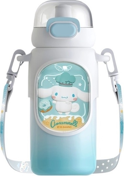 Sanrio Çocuk Termos Bardak Öğrenci Pipetli Bardak (Yurt Dışından)
