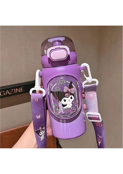 Sanrio Çocuk Termos Bardak Öğrenci Pipetli Bardak (Yurt Dışından)