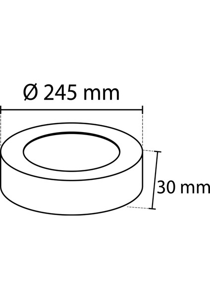 18W+6 Mavi+Beyaz Panel Oval modelleri