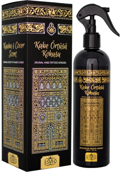 Kabe Örtüsü Kokusu ve Siyah Oud & Black Oud Oda ve Kumaş Spreyi Seccade Spreyi Oda Kokusu Koku 400 ml