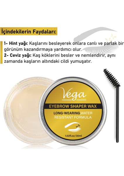 Kaş Şekillendirici & Sabitleyici Wax 30 ml