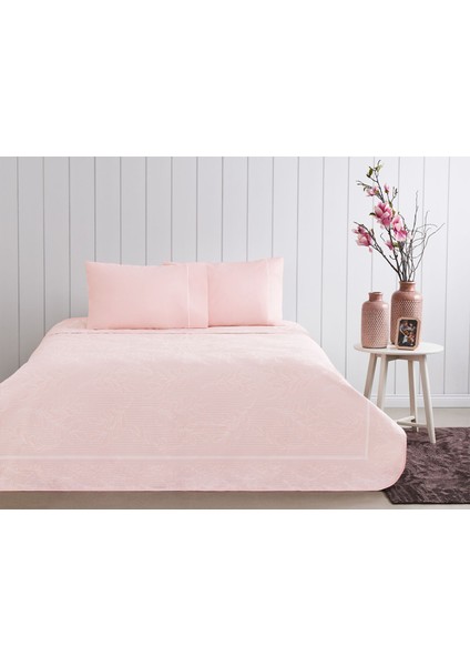 Jakarlı Pike Takımı Evelyn Pembe Çift Kişilik