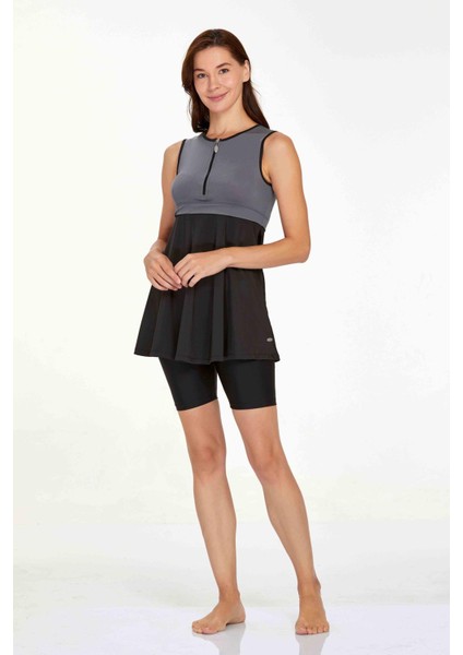 Sıfır Kol Yarı Kapalı Mayo Arlet 3927 Antrasit fiyatları