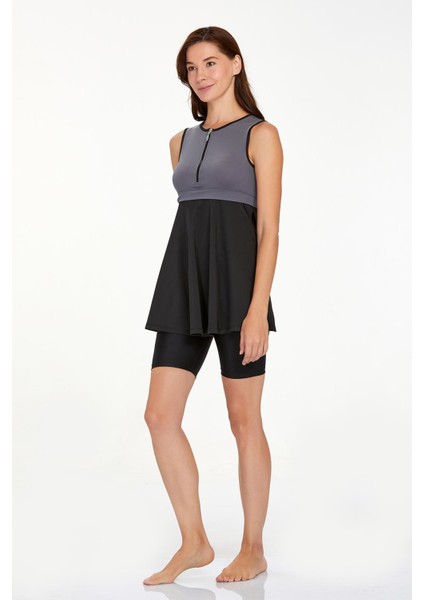 Sıfır Kol Yarı Kapalı Mayo Arlet 3927 Antrasit modelleri