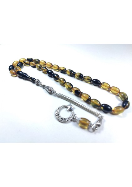 Gümüş Kaplama Püsküllü Kuru Tornalı Çift Cilalı Sıkmakehribar Sertifikalı 4460 modelleri