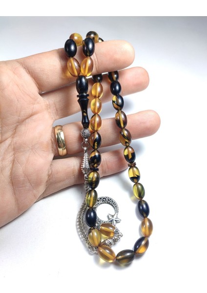 Gümüş Kaplama Püsküllü Kuru Tornalı Çift Cilalı Sıkmakehribar Sertifikalı 4460 fırsatları