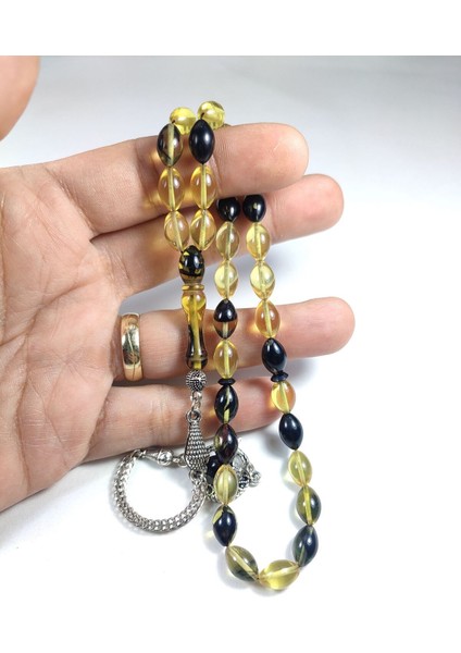 Gümüş Kaplama Püsküllü Kuru Tornalı Çift Cilalı Sıkmakehribar Sertifikalı 4457 fırsatları