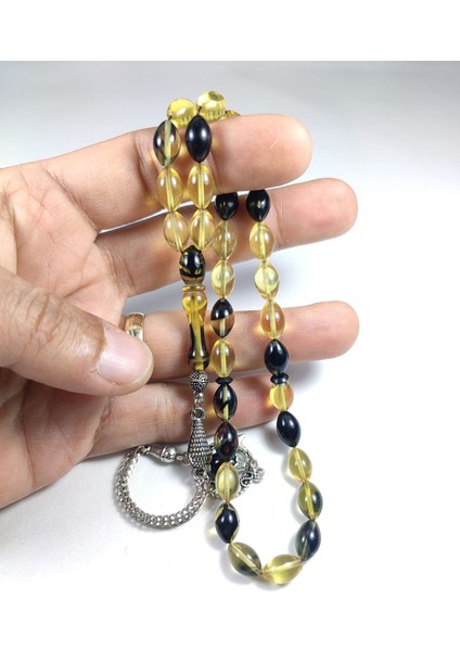 Gümüş Kaplama Püsküllü Kuru Tornalı Çift Cilalı Sıkmakehribar Sertifikalı 4457 indirimleri