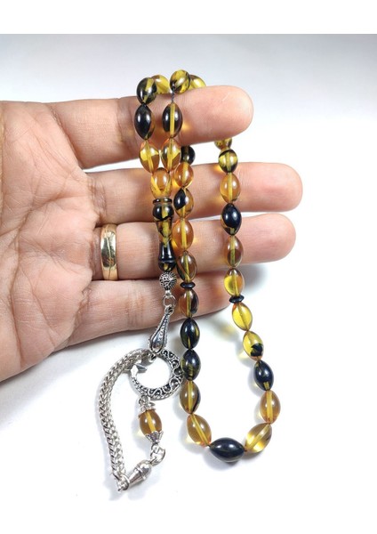 Gümüş Kaplama Püsküllü Kuru Tornalı Çift Cilalı Sıkmakehribar Sertifikalı 4459 fırsatları