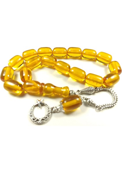 Gümüş Kaplama Püsküllü Kuru Tornalı Cift Cilalı Maskot Necef Sertifikalı 4495