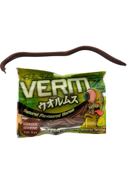 Vermz Solucan 12CM Lrf Silikon Yem 12li Paket