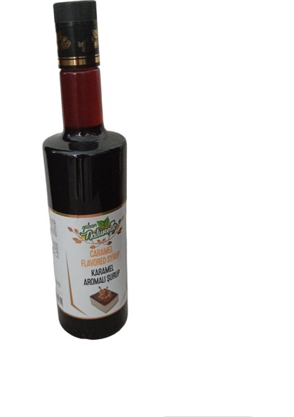 Karamel Aromalı Cam Şişede Kahve,tatlı,pasta,kokteyl Şurubu 700ML