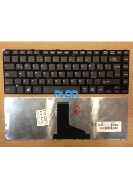 Toshiba Satellite L840D ,toshiba Satellite L835D Notebook Klavye (Siyah Tr)