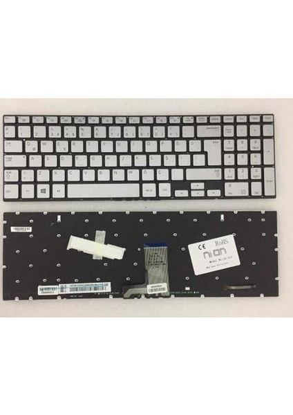Samsung NP680Z5E ,samsung P670Z5E Notebook Klavye (Gümüş Tr Aydınlatmalı)