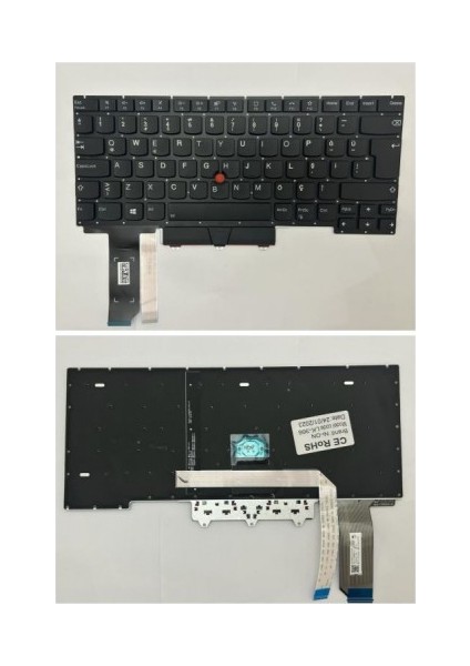 Lenovo 5M11C44273 5M11C47348 Uyumlu Notebook Klavye (Siyah-Aydınlatmalı Tr)