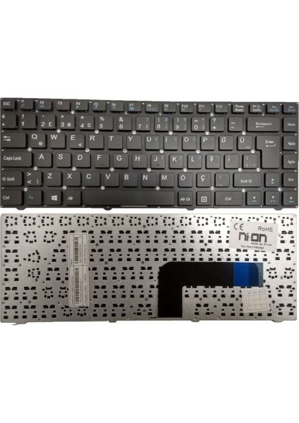 Exper Ultranote A4B-C65 A4B-R02,EXPER A4B-R02 Notebook Klavye (Siyah Tr)