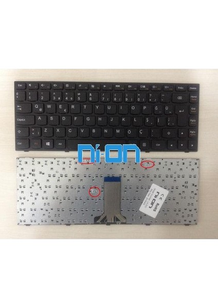 Lenovo Flex 2-14D ,lenovo Ideapad 500-14ISK Notebook Klavye (Siyah Tr)