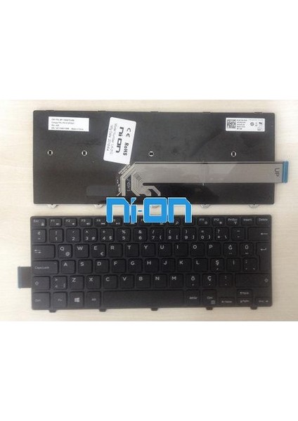 Dell Vostro 14 5448 ,dell Vostro 14 5455 Notebook Klavye (Siyah Tr)