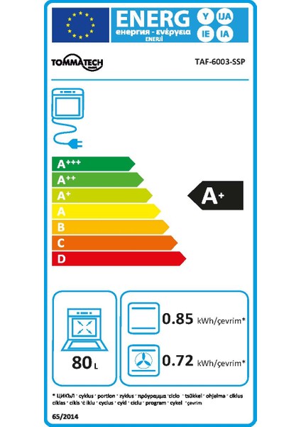 TAF6003SSP Ankastre Elektrikli Fırın