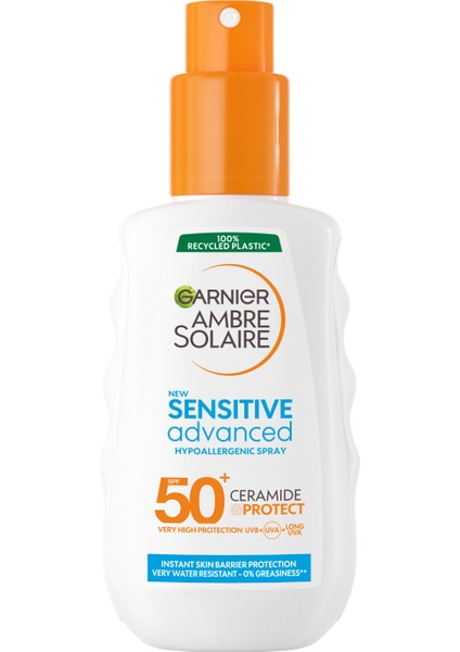 Garnier Ambre Solaire Sensitive Advanced Hipoalerjenik Güneş Koruyucu Sprey SPF50+ 150ML