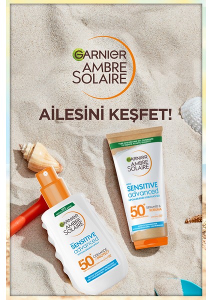 Garnier Ambre Solaire Sensitive Advanced Hipoalerjenik Güneş Koruyucu Sprey SPF50+ 150ML