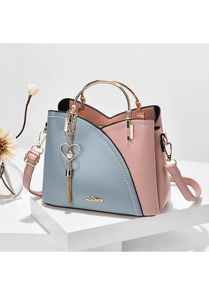 Marco Kadın Çantası 2023 Yeni Trendy Çanta Kore Versiyonu Zıt Renk Büyük Kapasiteli Moda Tek Omuz Messenger Çanta (Yurt Dışından)