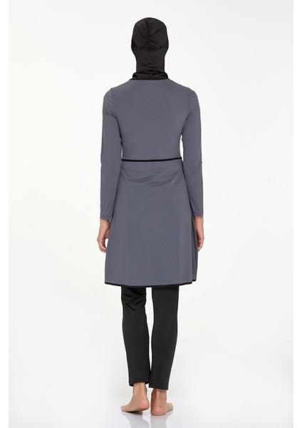 Likralı Tam Kapalı Tesettür Mayo Ella 4546 Antrasit fırsatları