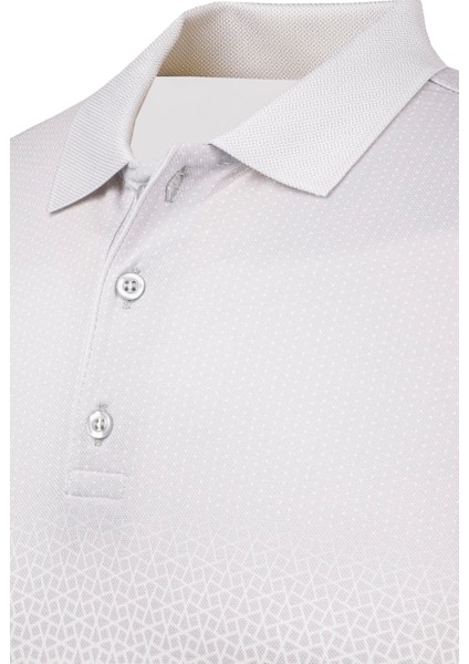 Çizgi Trikoerkek Polo Yaka Düğmeli T-Shirt Regular Kalıp