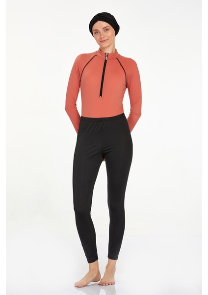 3 Farklı Şekilde Giyilebilir Likralı Tam Kapalı Tesettür Mayo Robb 4460 Tarçın fırsatları