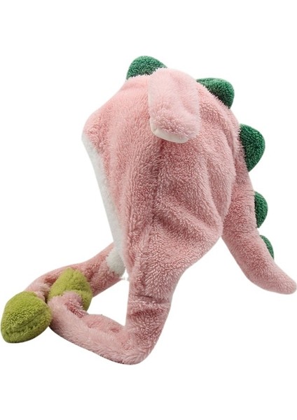 Ayı Kulakları Hareketli Şapka Sonbahar ve Kış Peluş Kapüşonlu Atkı Hepsi Bir Arada (Yurt Dışından)