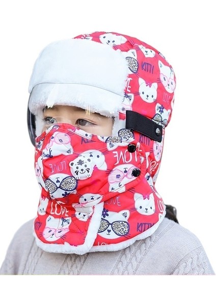 Çocuk Sonbahar ve Kış Bisiklet Lei Feng Şapka Pamuklu Şapka (Yurt Dışından)