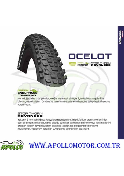 27.5 x 2.10 Mitas Ocelot St 3mm Zırhlı Dış Lastik fiyatları