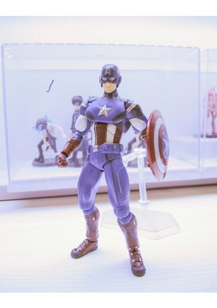 Avengers Figma 226 Kaptan Amerika 216 Thor Hareketli Figür Süsleme Modeli (Yurt Dışından)